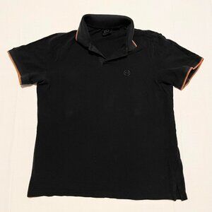 Armani Exchange Black Polo Shirt Short Sleeve Size L